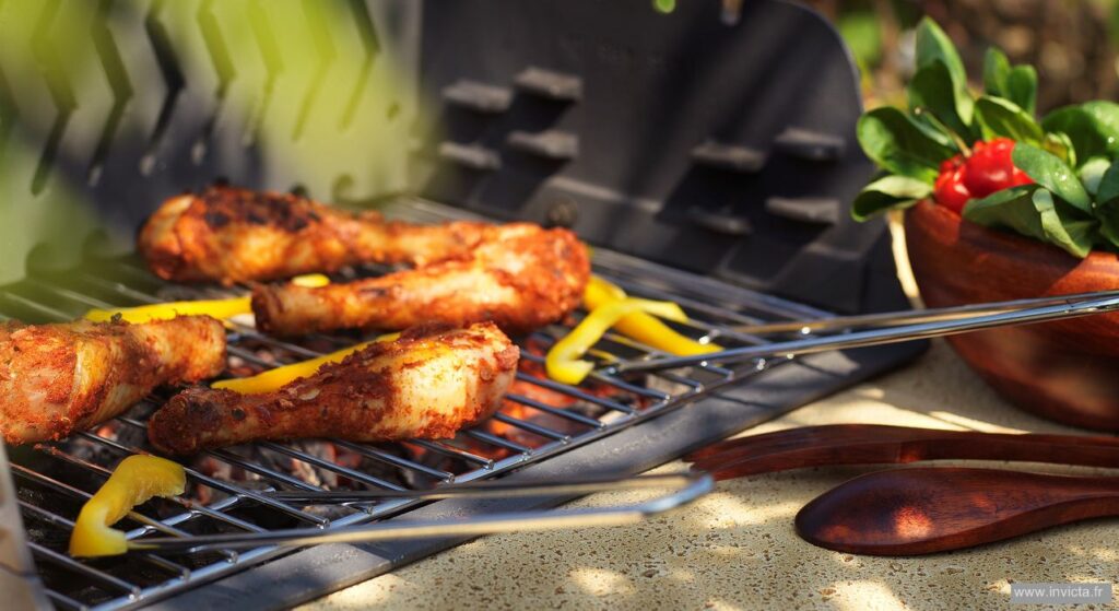 Barbecue fonte charbon de bois à encastrer Invicta Assouan